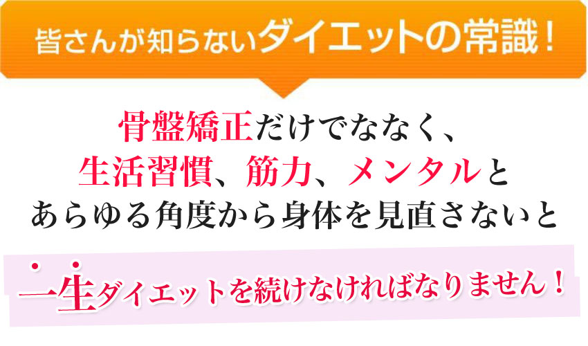 皆さんが知らないダイエットの常識