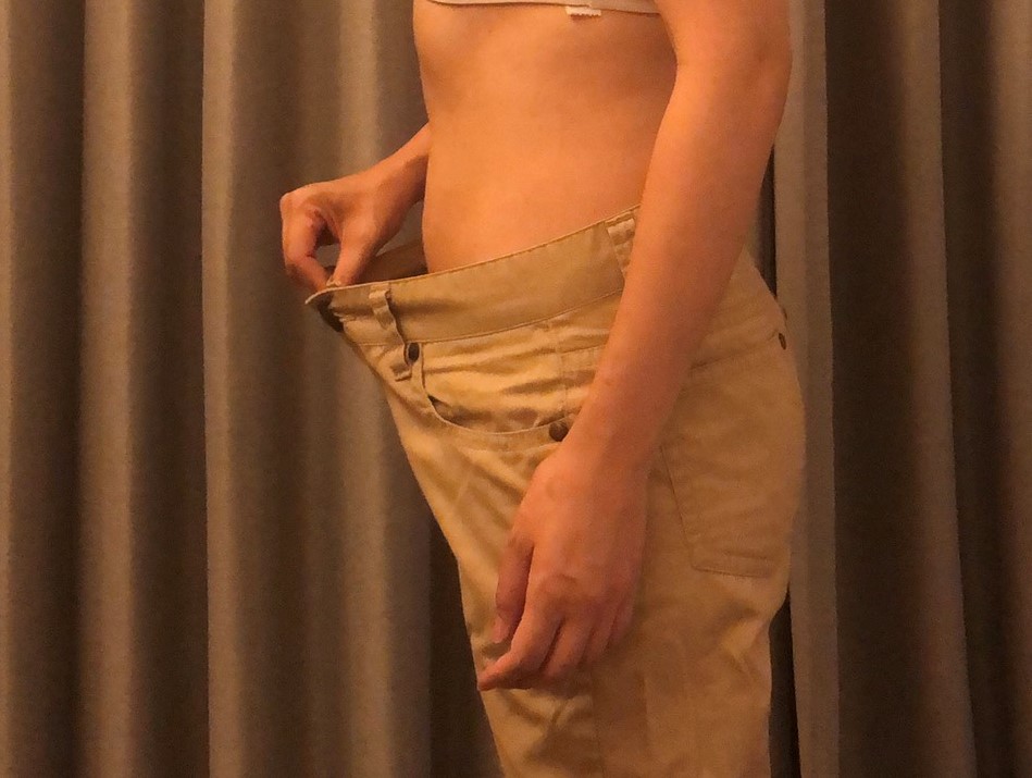ダイエットでゆるくなったパンツ